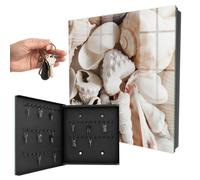 Armoire à clés Murale 30x30x5 cm Harmonie du Bord de mer Porte Gauche Noir | Rangement | Sécurité | Accroche-clés | Coffret | Boîtier | Décoratif | Crochet | Mobilier | Attache | Fixation | Entrée
