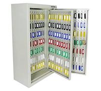 Armoire à clés murale verrouillable en acier inoxydable de qualité supérieure pour les écoles, les usines et les bureaux, solution de sécurité maximale (argent)