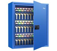Armoire à clés numérique pour 60 clés, à fixer au mur, de couleur bleue