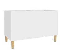 Armoire à disques blanc 74,5x38x48 cm bois d'ingénierie