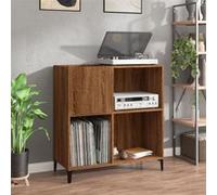 Armoire à disques chêne marron 84,5x38x89 cm bois d ingénierie Chêne marron G