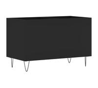 Armoire à disques noir 74,5x38x48 cm bois d'ingénierie