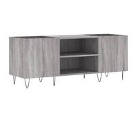 Armoire à disques sonoma gris 121x38x48 cm bois d'ingénierie