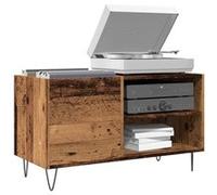 vidaXL Armoire à disques pour vinyles vieux bois 84,5x38x48 cm bois d'ingénierie