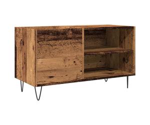 Armoire à disques vieux bois 84,5x38x48 cm bois d'ingénierie