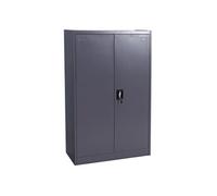 Armoire à dossiers HWC-H17 verrouillables métal 140x90x40cm gris foncé