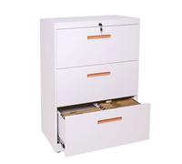 Armoire à dossiers suspendus HWC-A10, armoire de bureau A4 verrouillable 103x76x46cm blanc