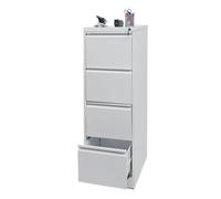 Armoire À Dossiers Suspendus Hwc-H16, Armoire De Bureau, Format Légal Verrouillable 134x46x62cm Blanc Multicolore