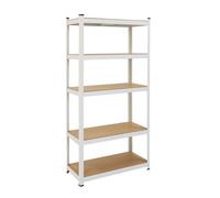 Armoire à étagères - Blanc - 5 étagères
