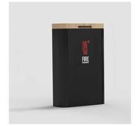 Armoire à extincteurs, Armoire à extincteurs - Boîtier de Rangement métallique pour 2 extincteurs, Support d'extincteur Durable, Idéal pour Les Appartements et Les centres commerciaux (Noir,