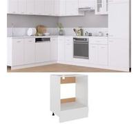 Armoire à four Blanc 60x46x81,5 cm Bois d’ingénierie Blanc G