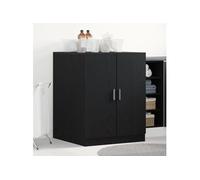Armoire à Lave Vaisselle - Chêne Noir - 71x71.5x91.5 cm - Bois d'ingénierie - 2 portes
