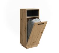 Armoire à linge Beatrice, 38x93cm avec poche intérieure amovible, Chêne Artisan/Anthracite, Vicco 54896
