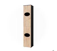Armoire à linge Irma, 37.2x192cm, Anthracite/Chêne de force doré, Vicco 51828