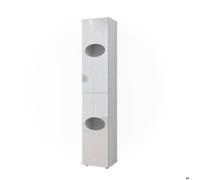 Armoire à linge Irma, 37.2x192cm, Blanc, Vicco 51826