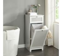 Armoire à linge 'Karlsøy' Armoire de salle de bain 90x38x40cm blanc