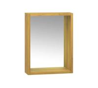 vidaXL Armoire à miroir 30x10x40 cm Bois de teck solide 338243