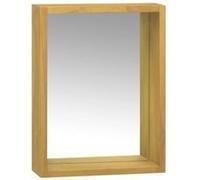 Armoire à miroir 30x10x40 cm Bois de teck solide Brun G