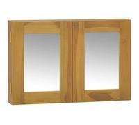 Armoire à miroir 60x10x40 cm Bois de teck solide Brun G