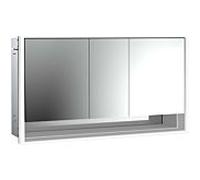 Emco Loft armoire à miroir éclairée à encastrer 979805223 1600x733mm, avec compartiment inférieur, LED, 3 portes, aluminium/ Spiegel