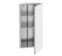 Armoire à miroir pour salle de bain - Meuble de rangement pour toilettes - Armoire murale - Armoire d'angle - Rangement - Acier inoxydable