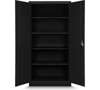 Armoire à outils, 920 x 1850 x 500 mm, All Black : noir