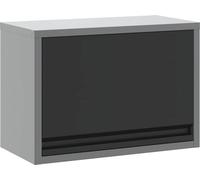 Armoire à outils avec stockage Noir et gris 50 x 25 x 35 cm