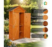 Armoire à outils en bois, env. 88 x 45,5 x 168 cm, marron