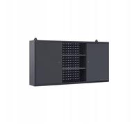 Armoire suspendue Armoire à outils Armoire métallique avec paroi perforée Métal, 120 cm x 60 cm x 20 cm, Couleur : Anthracite