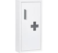 Armoire à pharmacie Fortuna Lai Armoire de premiers secours blanche avec 3 compartiments intérieurs et fermeture magnétique pour médicaments 40 x 15 x 53,5 cm