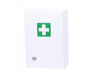 Armoire à pharmacie murale en bois 33x23x12 cm, blanche