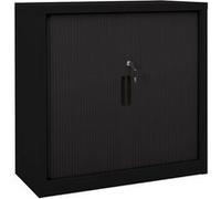 Armoire à portes coulissantes Noir 90x40x90 cm Acier Noir G