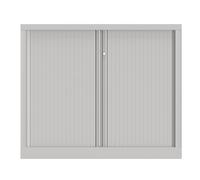 Armoire à rideaux métal Confort+ H.100 x L.120 cm - Corps Blanc - Rideaux Blanc