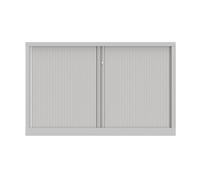 Armoire à rideaux métal Confort+ H.100 x L.160 cm - Corps Blanc - Rideaux Blanc