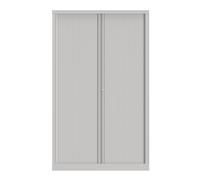 Armoire à rideaux métal Confort+ H.198 x L.120 cm - Corps Blanc - Rideaux Blanc