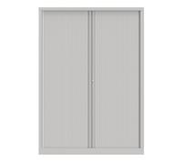 Armoire à rideaux métal Confort+ H.198 x L.140 cm - Corps Blanc - Rideaux Blanc