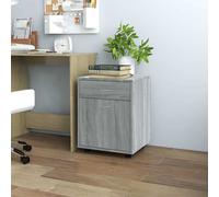 VIDAXL Armoire roulante - Sonoma gris