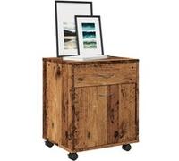 vidaXL Armoire à roulettes vieux bois 45x38x54 cm bois d'ingénierie