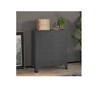 vidaXL Armoire à tiroirs industrielle 78x40x93 cm Métal Anthracite