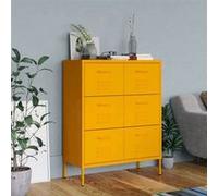 VidaXL 336146 Armoire de rangement de salle à manger Jaune