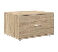 vidaXL Armoire à tiroirs avec Roue Chêne Sonoma 55 x 45 x 31 cm, Meuble à tiroirs Rectangular, Style Moderne, Solution de Rangement, Espace intérieur organisé, Pratique et Minimaliste