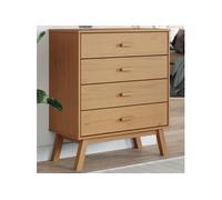 vidaXL Armoire à tiroirs OLDEN marron bois de pin solide