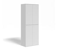 Armoire à vêtements Vicco Claus Blanc 74x191.5cm avec 4 portes, Model 54739