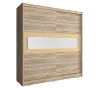 Armoire à vêtements design Armoires en bois Portes coulissantes Armoire à vêtements 180cm