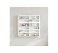 vidaXL Armoire à vitrine Blanc 60x8,5x58 cm Bois d'ingénierie