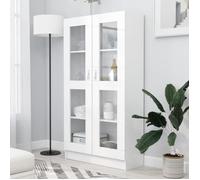 Armoire à vitrine - VIDAXL - Blanc - 2 portes - Design élégant et classique