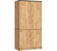 Armoire AKORD S90 Chêne Craft 90 cm 4 portes 90 x 51 x 180 cm