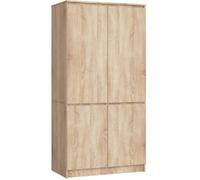 Armoire AKORD S90 Chêne Sonoma 90 cm 4 portes façade Chêne Sonoma 4 étagères 90x51x180 cm