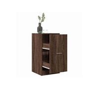 Armoire apothicaire chêne marron 40x41x77,5cm bois d ingénierie