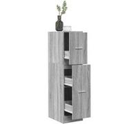 vidaXL Armoire apothicaire sonoma gris 30x41x118 cm bois d'ingénierie